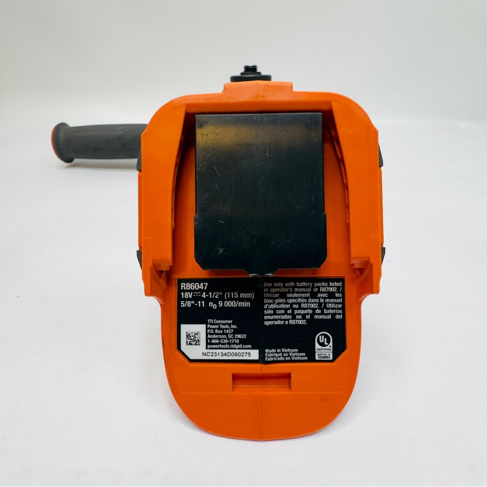 RIDGID R86047B 18V Brushless 4-1/2 in. Angle Grinder Tool Only - Picture 9 of 10